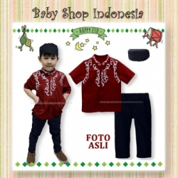 baju koko merah  large